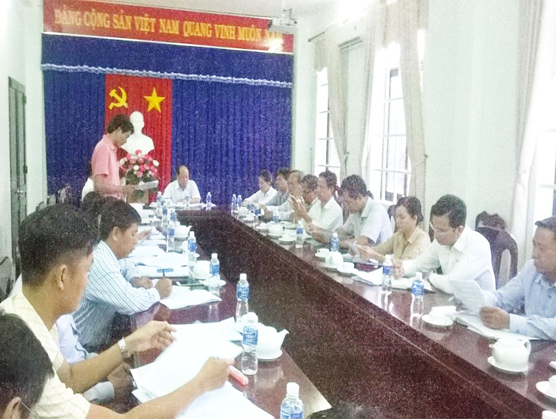 Ban chỉ đạo kinh tế tập thể huyện Dương Minh Châu tổ chức phiên họp sơ kết 6 tháng đầu năm 2018